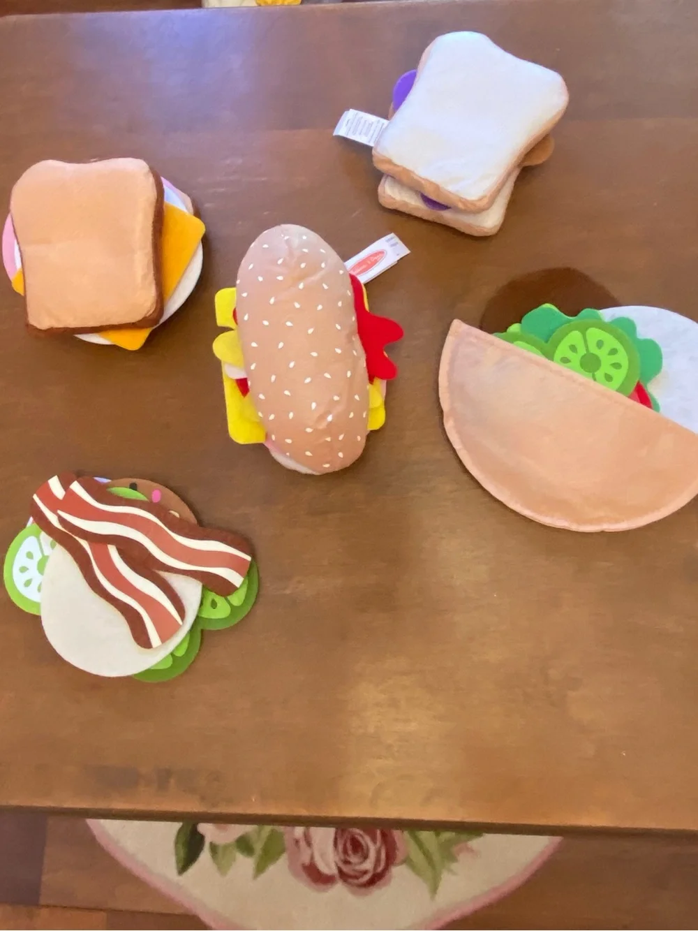 Children’s Felt Sandwich Fixins’